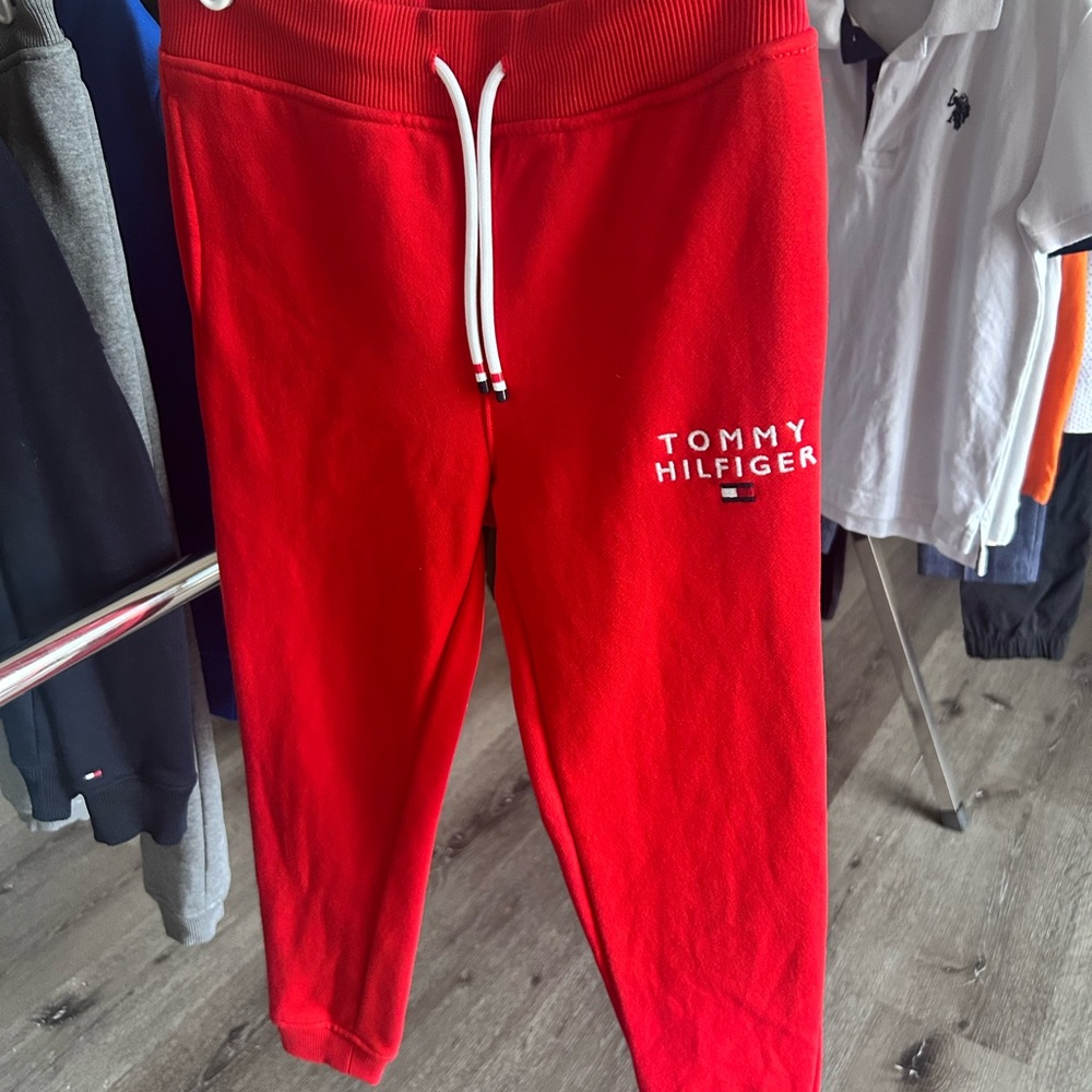 Tommy Hilfiger Kids Bright Red Sweatpants